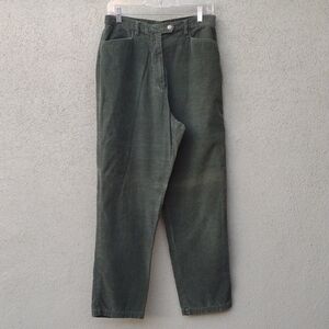 Vintage Green Cotton Corduroy Pants 12